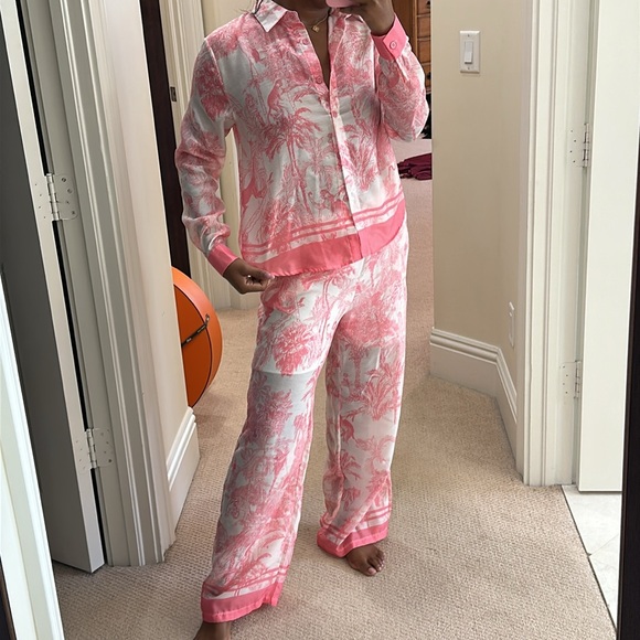 Tropical print pants  set - Picture 3 of 5